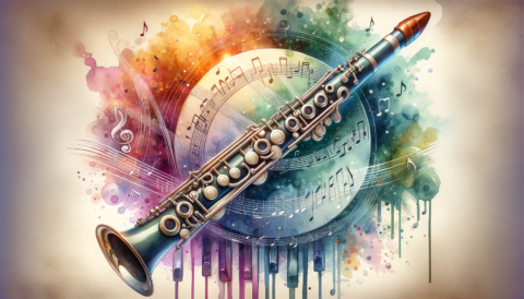 Find jobs for Bassoon Players on mondomusic An elegant bassoon surrounded by musical notes and a vibrant
